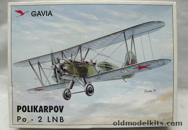 Gavia 1/48 Polikarpov Po-2 LNB - Ambulance/Skis/Light Bomber - U-2 Ambulance Soviet Army / U-2LNB Polish Night Bombing Squadron 'Krakow' / U-2 1939 Soviet Army (Skis), 004-0600 plastic model kit